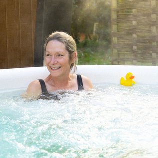 Hot tub for our Exclusive Seaview Holiday Home