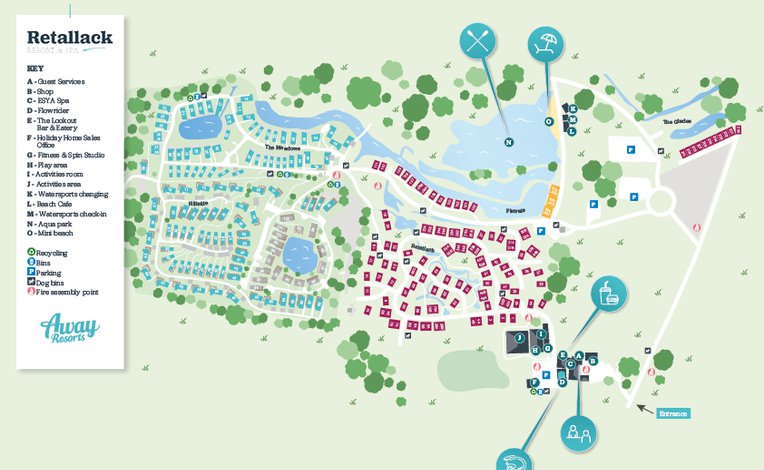 Retallack Resort & Spa map